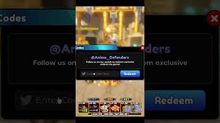 NEW CODES UPDATE 6 IN ANIME DEFENDERS roblox animedefenders [upl. by Ahsemak163]