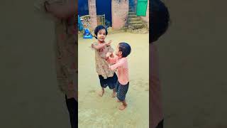 Do chote bacho ka danc trending VKm14159 YouTube shorts village video instagram viralvideo [upl. by Atnauqahs149]