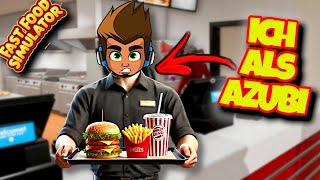 ich werde von FREMDEN als IMBISSMitarbeiter angelernt🍟FAST FOOD SIMULATOR🍔 Deutsch [upl. by Ettenay]