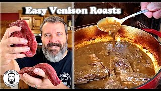 🔵 How to Cook Venison Recipe Easy Gravy Venison 🦌 Roasts Slow Cooker Crock Pot or Dutch Oven [upl. by Reel]