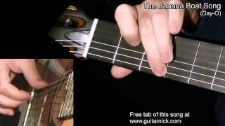 THE BANANA BOAT SONG Fingerstyle Guitar Lesson  TAB by GuitarNick [upl. by Leigha]