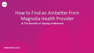 How to Find an Ambetter from Magnolia Health Provider [upl. by Land232]