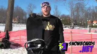 2010 Burton Custom VRocker Snowboard Review from Snowboardsnet [upl. by Gnat]