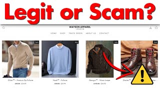 Watson Apparel Review  Legit or Scam Store [upl. by Asilet]