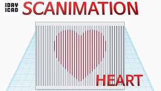 1DAY1CAD SCANIMATION HEART Tinkercad  Design  Project  Education [upl. by Faubert]