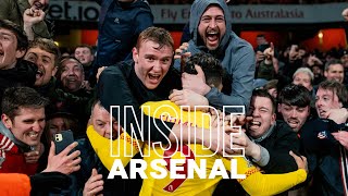 Inside Emirates Arsenal 02 Liverpool  Incredible scenes from the away end [upl. by Suaeddaht182]