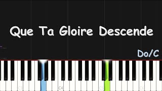 QUE TA GLOIRE DESCENDE l DerekJones feat Estelle Essouma  EASY PIANO TUTORIAL BY Extreme Midi [upl. by Eimyaj812]