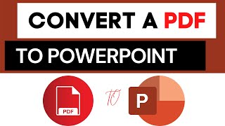 How do I Convert a PDF to PowerPoint [upl. by Ecirpak]