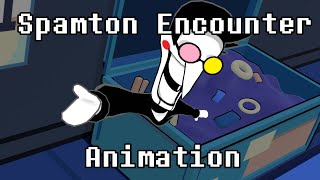 Spamton Encounter  Deltarune Animation [upl. by Luwana]