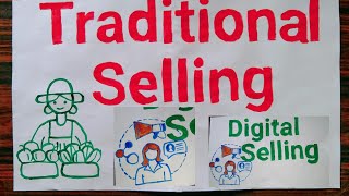 Traditional Selling and Digital Selling  Types Of Selling  poster arkartandcraft painting art [upl. by Oniotna716]