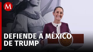 “México es libre y soberano” Sheinbaum responde a propuesta de Trump de anexar a México a EU [upl. by Atikihs]