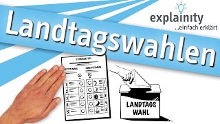 Landtagswahlen einfach erklärt explainity® Erklärvideo [upl. by Bourque464]