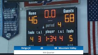 Dirigo High School Boys Basketball vs Mountain Valley [upl. by Dillie45]