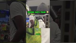 Pushing carts prank  shorts shortsviral prank [upl. by Notxam]