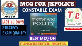 Most important mcq for jkpolice constable exammcq on fundamental rights [upl. by Truk]