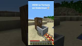 HOW to torture enderman 💀 minecraft [upl. by Abramson]