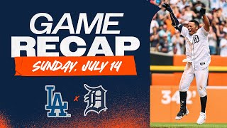 Game Highlights Tigers Comeback in the 9th Inning Wenceel Pérez WalkOff Bunt  71424 [upl. by Safoelc]