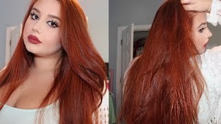 ♡ How To Dye Your Hair Copper Red ♡ From MediumDark Brown [upl. by Froehlich425]