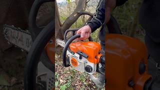 STIHL  MS 180 запуск на холодну [upl. by Addiel]