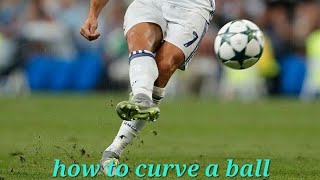 how to curve a ball  Learn bending free kick [upl. by Akiram]