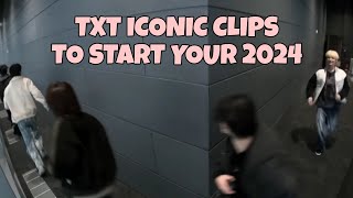 TXT ICONIC CLIPS TO START YOUR 2024 [upl. by Ynaoj]