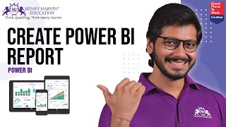 Create a New Power BI Report  Data Modelling in Power BI henryharvin Data Science by Henry Harvin [upl. by Villada]