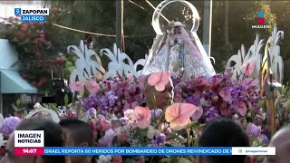 Feligreses llenos de gratitud ante pedimentos cumplidos por la virgen de Zapopan  Crystal Mendivil [upl. by Lyndell377]