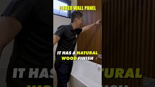 Fluted Wall Panel 🏠 resideph shorts [upl. by Uokes122]