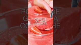 Gelatina con leche ¡Con solo tres ingredientes 🤩🤩 receta recetafacil postre [upl. by Seabury]