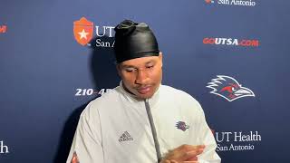 UTSA LB Jamal Ligon Post Practice Interview 10924 [upl. by Olwen506]