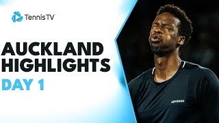 Monfils Begins Season vs Marozsan Eubanks amp Wolf Feature  Auckland 2024 Day 1 Highlights [upl. by Perr]