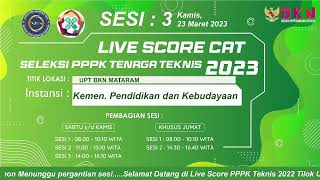 H7 LIVE SCORE PPPK TEKNIS 2022 TILOK UPT BKN Mataram 23032023 [upl. by Iror]