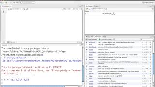 Installing Packages in R Studio [upl. by Niraj]