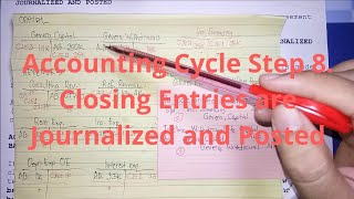 Step 8 Closing Entries  Explained in Taglish [upl. by Aniretake600]