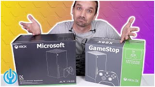 GameStop VS Microsoft Refurbished Xbox Series X  Which is Better [upl. by Amarillis528]