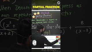 Partial Fraction For MHTCET Maths  Maths Shortcut [upl. by Gaither897]