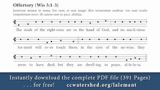 Lalemant Propers Offertory Example Simple English Psalm Tones [upl. by Mona]