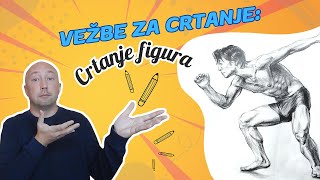 Crtanje ljudske figure proces crtanja korak po korak [upl. by Atile137]