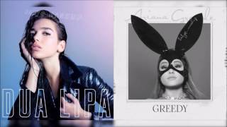 BLOW YOUR MIND MWAH amp GREEDY  Ariana Grande amp Dua Lipa Mashup [upl. by Brigette]