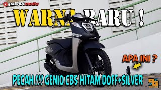 Warna Baru ❗Review Honda Genio 110 CC CBS HITAM DOFF Terbaru 2021 [upl. by Ahsratal]