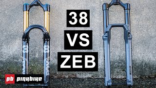 Fox 38 vs RockShox ZEB  Which Enduro Fork Comes Out On Top [upl. by Euqenimod]