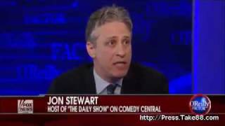 Bill OReilly interview with Jon Stewart Part 4 of 5 [upl. by Aenil]