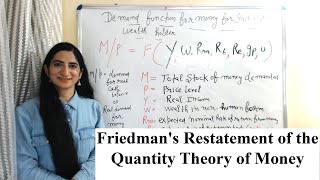 Friedmans Restatement of the Quantity Theory of Money [upl. by Brennen890]