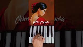 CarmenHabanera piano tutorial piano music pianomusic pianotutorial carmen habanera bizet [upl. by Yssac]