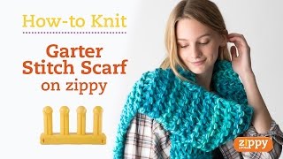 Zippy Loom  Scarf knit in 20 minutes [upl. by Ennairod]