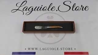 Laguiole Butter Knife  Juniper wood handle [upl. by Akeim]