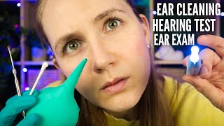 ASMR DEEP Ear Cleaning Ear Exam amp Hearing Test 👂 [upl. by Borszcz657]