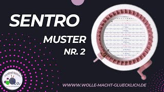 Muster Nr2 für Sentro  Addi  Strickmaschine  Kurbelmaschine  kurbeln  macht einfach Spaß [upl. by Boyes92]