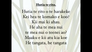 Māori Song  Hutia te Rito [upl. by Kcirrej]