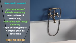 montaż baterii wannowej krok po kroku przydatne informacje i patent [upl. by Llen]